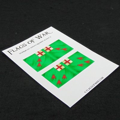 28mm, Flags of War, ECW: Royalist Flags of Colonel Ashley's Regiment of Foot 2