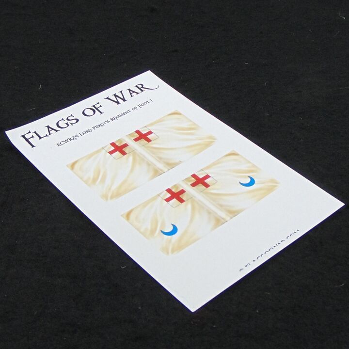 28mm, Flags of War, ECW: Royalist Flags of Lord Percy's Regiment of Foot 1 28mm, Flags of War, ECW: Royalist Flags of Lord Percy's Regiment of Foot 1