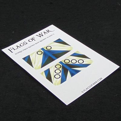 28mm, Flags of War, ECW: Royalist Flags of Prince Rupert's Blew Regiment of Foot 3