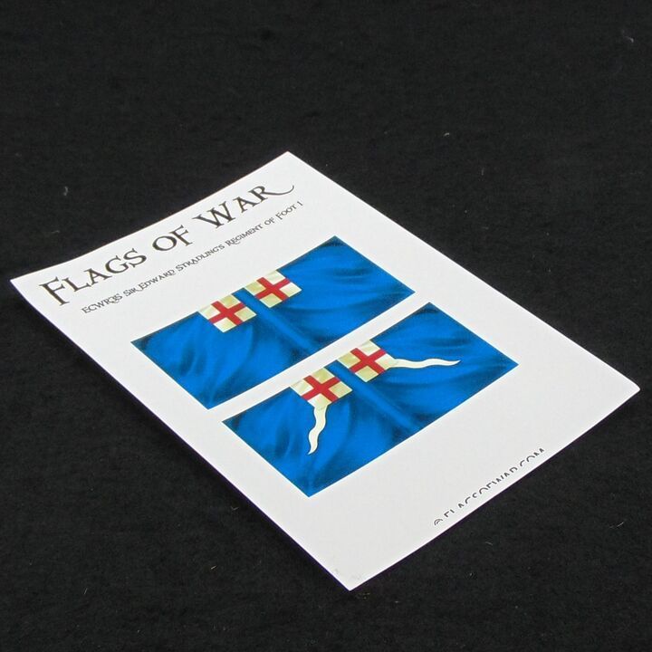 28mm, Flags of War, ECW: Royalist Flags of Sir Edward Stradling's Regiment of Foot 1