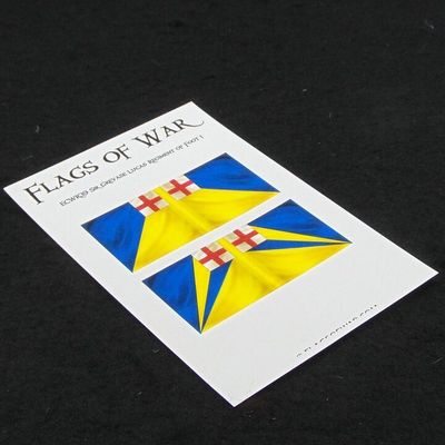 28mm, Flags of War, ECW: Royalist Flags of Sir Grevase Lucas's Regiment of Foot 1