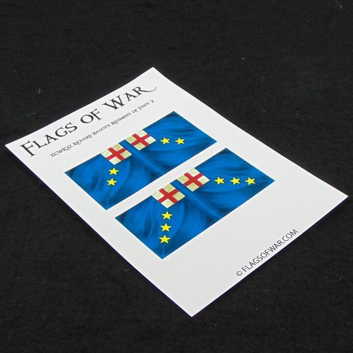 28mm, Flags of War, ECW: Royalist Flags of Richard Bagot's Regiment of Foot 2