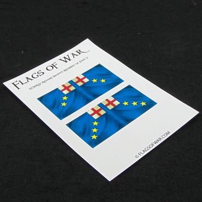 28mm, Flags of War, ECW: Royalist Flags of Richard Bagot's Regiment of Foot 2