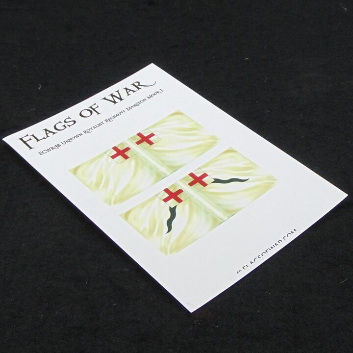 28mm, Flags of War, ECW: Royalist Flags of An Unknown Regiment at Marston Moor