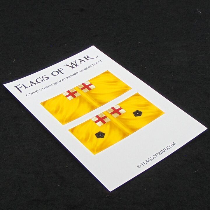 28mm, Flags of War, ECW: Royalist Flags of An Unknown Regiment at Marston Moor