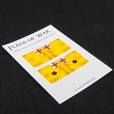 28mm, Flags of War, ECW: Royalist Flags of An Unknown Regiment at Marston Moor