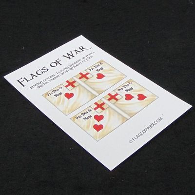 28mm, Flags of War, ECW: Royalist Flags of Colonel Taylor's Regiment of Foot, The Bristol Trained Band 28mm, Flags of War, ECW: Royalist Flags of Colonel Taylor's Regiment of Foot, The Bristol Trained Band