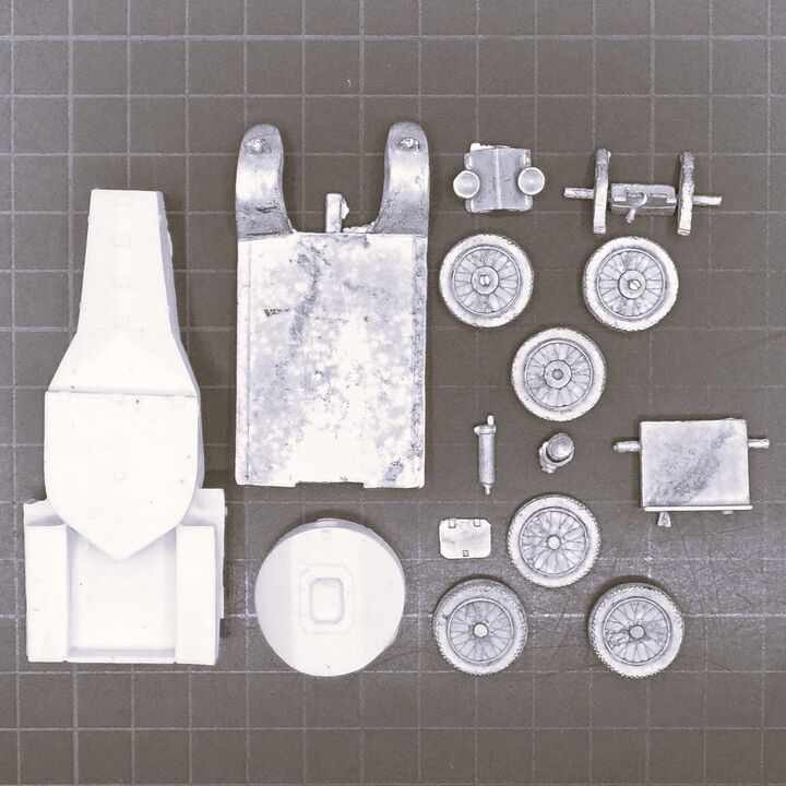 Company B, WW1/Interwar/WW2: British Rolls Royce Armoured Car with Wire Wheels
