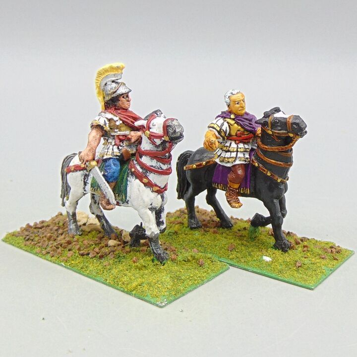 Grade D - Wargames Foundry - EIR - Mounted Emperor Vespasian and Officer Grade D - Wargames Foundry - EIR - Mounted Emperor Vespasian and Officer