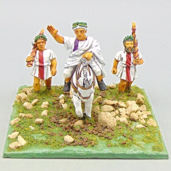 Grade D - Wargames Foundry - EIR - Emperor Claudius & Servants Grade D - Wargames Foundry - EIR - Emperor Claudius & Servants