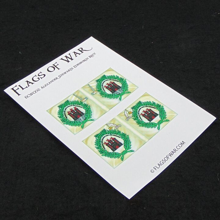 28mm, Flags of War, ECW: Covenantor Flags of Alexander Stewart's Edinburgh Regiment of Foot 1