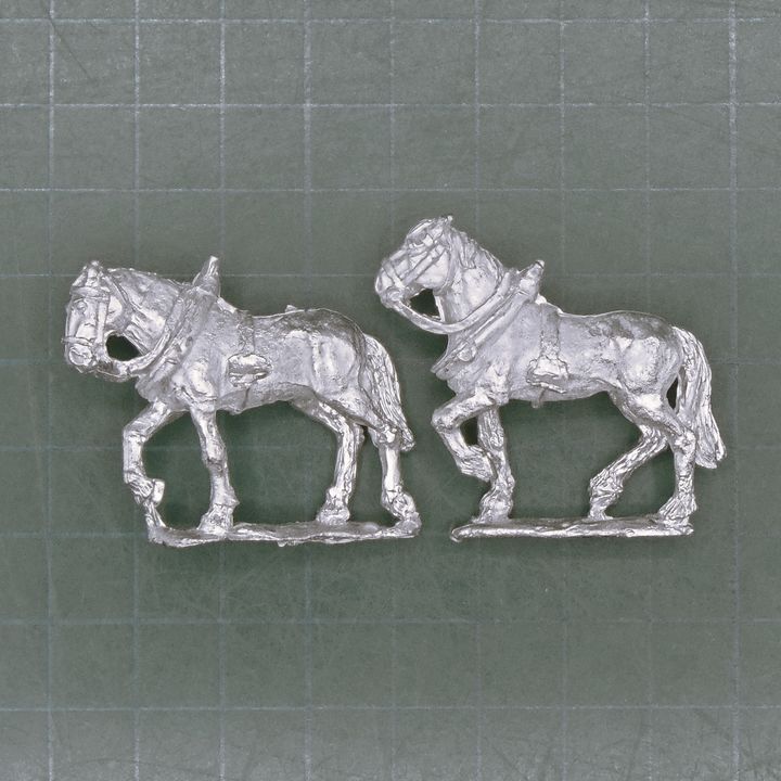 Wargames Foundry, WSS/GNW: Unsaddled Limber Horses Wargames Foundry, WSS/GNW: Unsaddled Limber Horses