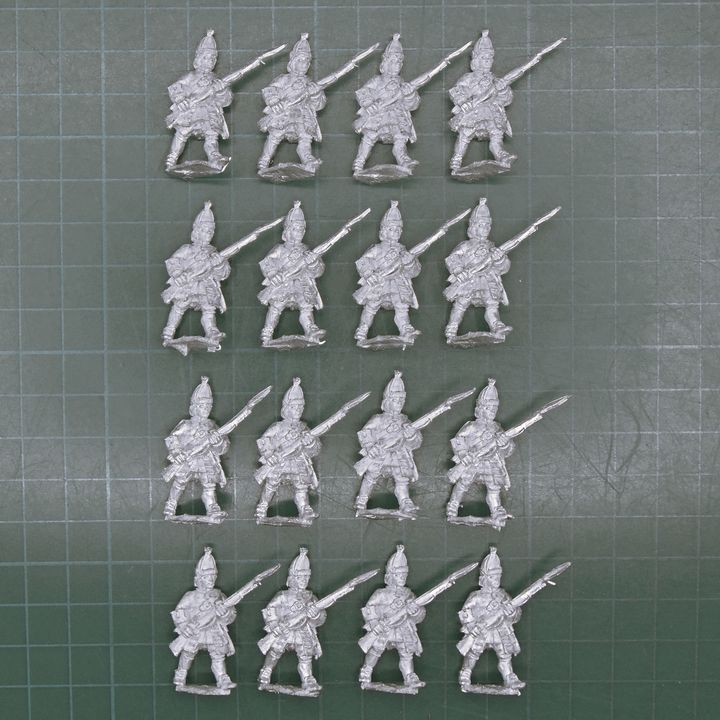 Wargames Foundry, WSS: British Grenadiers, Advancing Wargames Foundry, WSS: British Grenadiers, Advancing