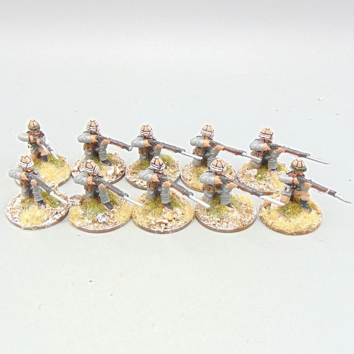 Grade E - Unidentified Manufacturer - Sudan Campaign - British Infantry Kneeling Firing Grade E - Unidentified Manufacturer - Sudan Campaign - British Infantry Kneeling Firing