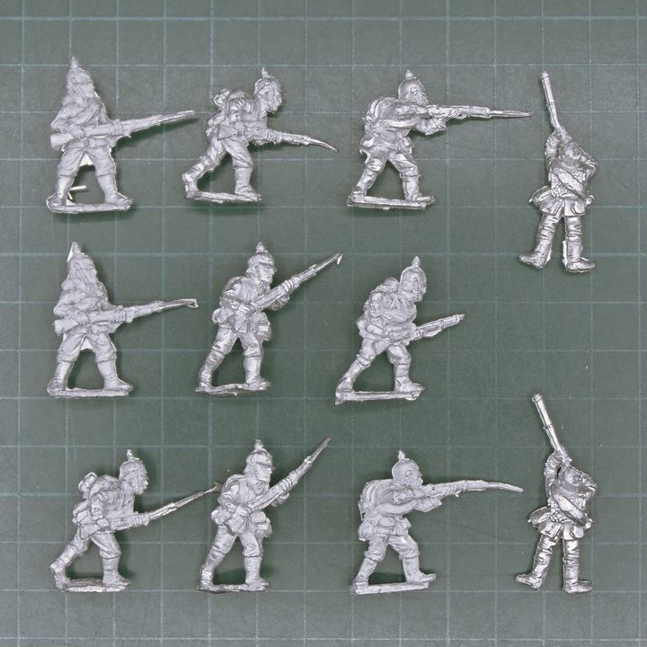 Wargames Foundry, FPW: Prussian Infantry in Pickelhaubes Wargames Foundry, FPW: Prussian Infantry in Pickelhaubes