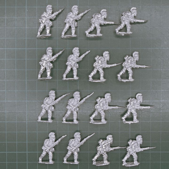 Wargames Foundry, FPW: Bavarian Infantry, Advancing Wargames Foundry, FPW: Bavarian Infantry, Advancing