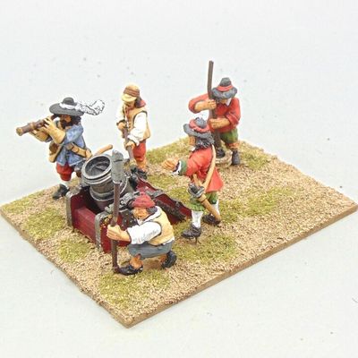 Grade C - Warlord Games - ECW - Mortar & Crew Grade C - Warlord Games - ECW - Mortar & Crew
