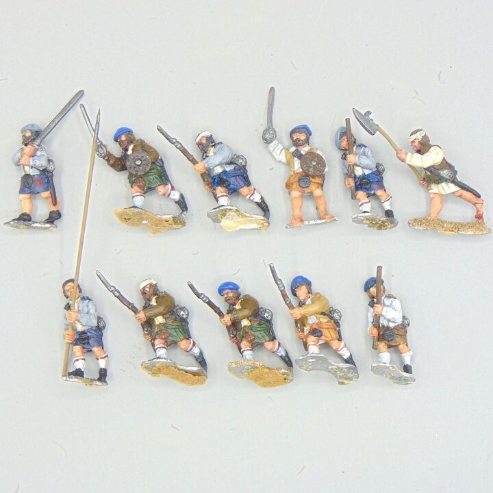 Grade D - Dixon Miniatures - Jacobite Rebellions - Highlanders Grade D - Dixon Miniatures - Jacobite Rebellions - Highlanders