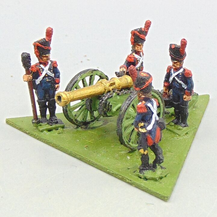 Grade D - Newline Designs - Napoleonic - French Guard Foot Artillery Field Gun & Crew Grade D - Newline Designs - Napoleonic - French Guard Foot Artillery Field Gun & Crew