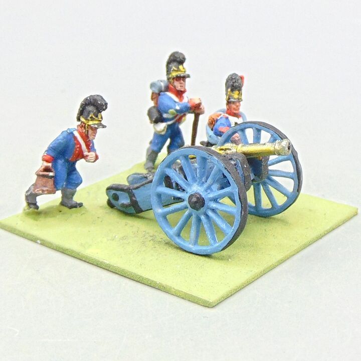 Grade D - Unidentified Manufacturer - Napoleonic - Bavarian Field Gun & Crew Grade D - Unidentified Manufacturer - Napoleonic - Bavarian Field Gun & Crew