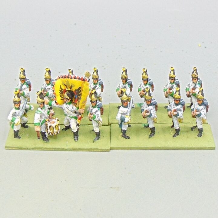 Grade D - Essex Miniatures - Napoleonic - Austrian 'German' Fusilier Unit in Helmets Grade D - Essex Miniatures - Napoleonic - Austrian 'German' Fusilier Unit in Helmets