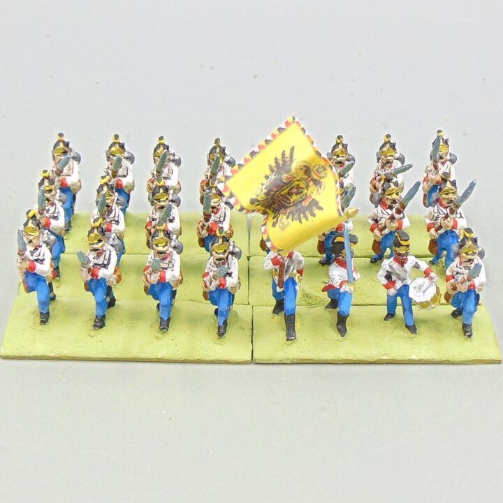 Grade D - Minifigs - Napoleonic - Austrian 'Hungarian' Fusilier Unit