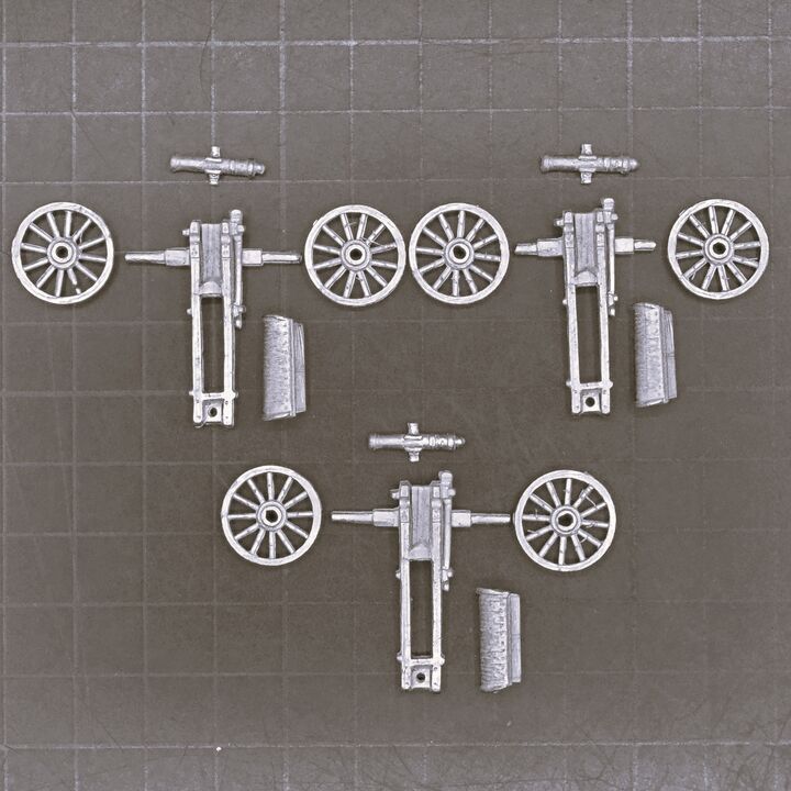 Essex Miniatures, Napoleonic - Austrian 3lb Field Guns