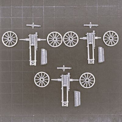 Essex Miniatures, Napoleonic - Austrian 3lb Field Guns Essex Miniatures, Napoleonic - Austrian 3lb Field Guns