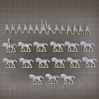 Warrior Miniatures, Napoleonic - Austrian Dragoon Unit Warrior Miniatures, Napoleonic - Austrian Dragoon Unit