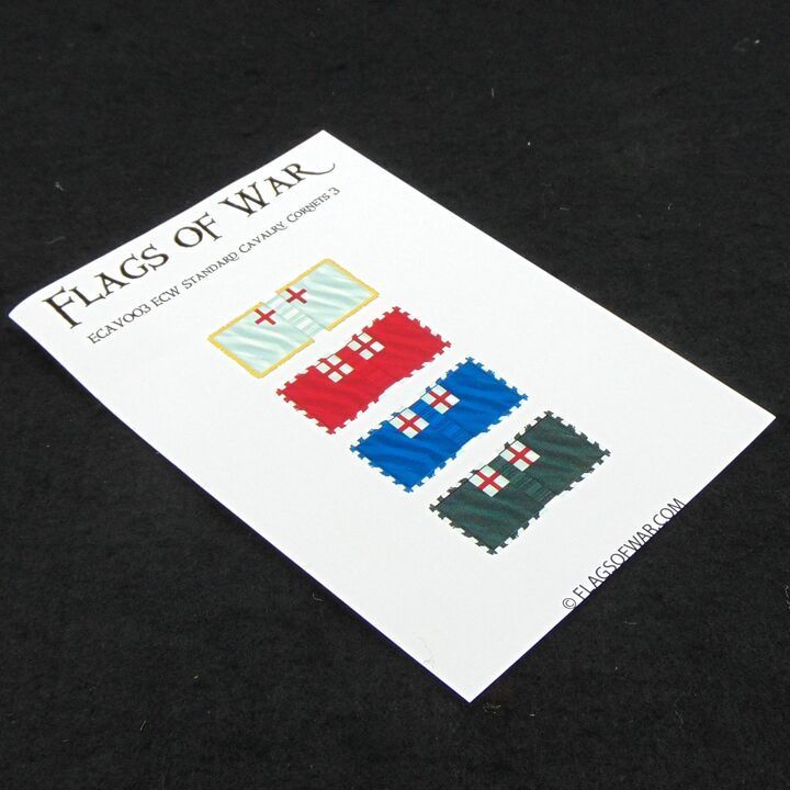 28mm, Flags of War, ECW: Royalist or Parliamentarian Cavalry Cornets 28mm, Flags of War, ECW: Royalist or Parliamentarian Cavalry Cornets