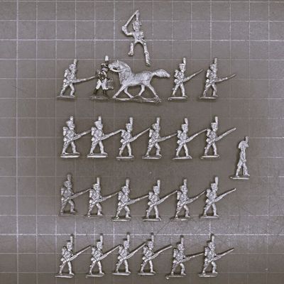 Minifigs, Napoleonic: French Converged Grenadier Unit Minifigs, Napoleonic: French Converged Grenadier Unit