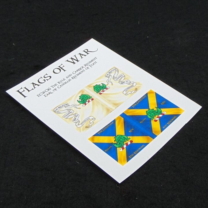 28mm, Flags of War, ECW: Covenantor Flags of The Earl of Cassillis', Kyle and Carrick Regiment of Foot