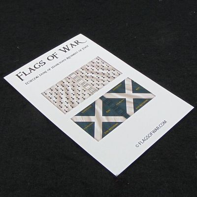 28mm, Flags of War, ECW: Covenantor Flags of The Duke of Hamilton's Regiment of Foot 28mm, Flags of War, ECW: Covenantor Flags of The Duke of Hamilton's Regiment of Foot