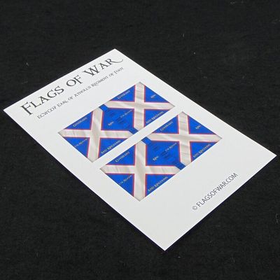 28mm, Flags of War, ECW: Covenantor Flags of The Earl of Atholl's Regiment of Foot 28mm, Flags of War, ECW: Covenantor Flags of The Earl of Atholl's Regiment of Foot