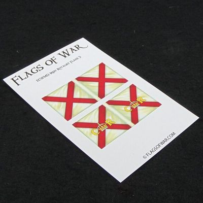 28mm, Flags of War, ECW: Irish Royalist Infantry Flags 28mm, Flags of War, ECW: Irish Royalist Infantry Flags