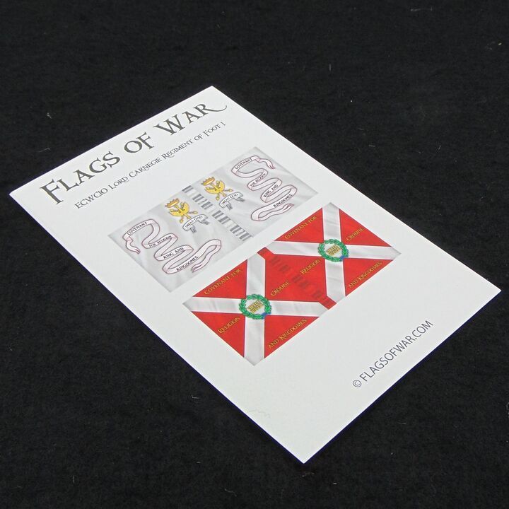 28mm, Flags of War, ECW: Covenantor Flags of Lord Carnegie's Regiment of Foot 1 28mm, Flags of War, ECW: Covenantor Flags of Lord Carnegie's Regiment of Foot 1