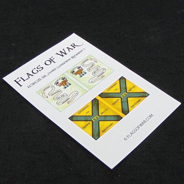 28mm, Flags of War, ECW: Covenantor Flags of Sir James Lumsden's Regiment of Foot 1