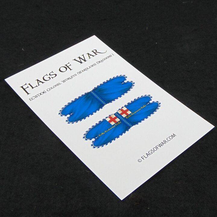 28mm, Flags of War, ECW: Colonel Worley's Parliamentarian Dragoon Flags