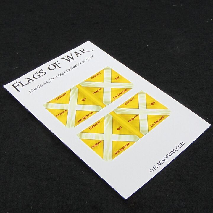 28mm, Flags of War, ECW: Covenantor Flags of Sir John Grey's Regiment of Foot