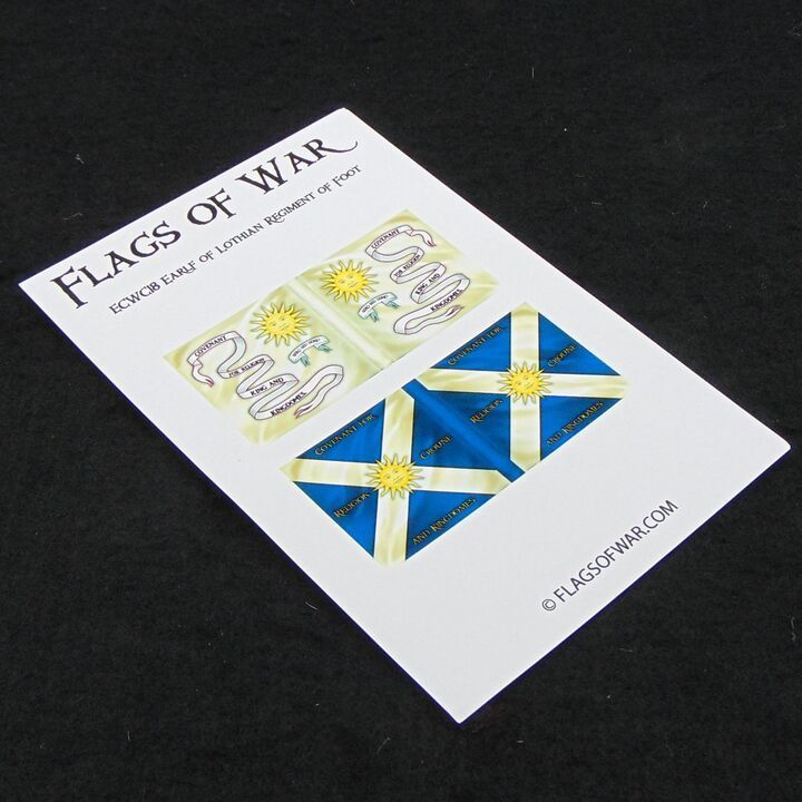 28mm, Flags of War, ECW: Covenantor Flags of The Earl of Lothian's Regiment of Foot