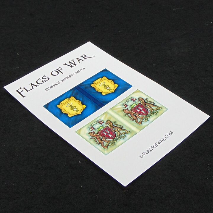 28mm, Flags of War, ECW: Covenantor Flags of The Aberdeen Militia
