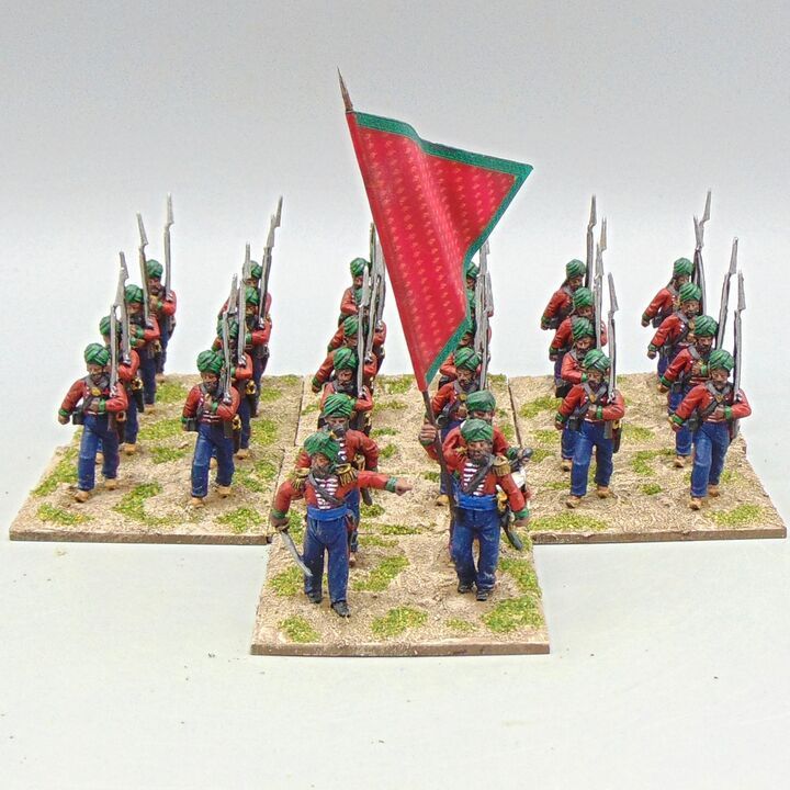 Grade D - Studio Miniatures - Sikh Wars -Sikh Regular Infantry Unit Grade D - Studio Miniatures - Sikh Wars -Sikh Regular Infantry Unit