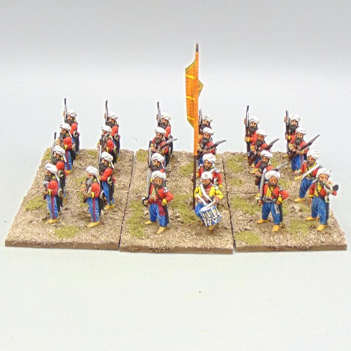 Grade C - Wargames Foundry - Sikh Wars -Sikh Regular Infantry Unit