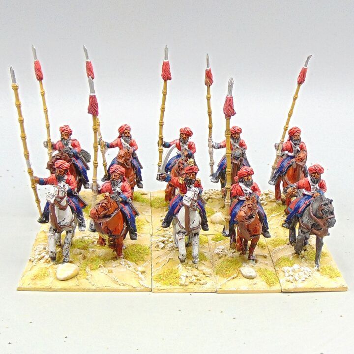 Grade D - Old Glory Miniatures - Sikh Wars - Sikh Regular Lancer Cavalry Unit Grade D - Old Glory Miniatures - Sikh Wars - Sikh Regular Lancer Cavalry Unit