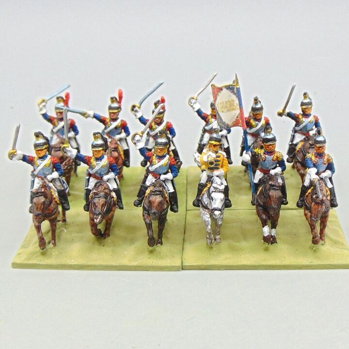 Grade D - Essex Miniatures - Napoleonic - French Cuirassiers Unit Grade D - Essex Miniatures - Napoleonic - French Cuirassiers Unit