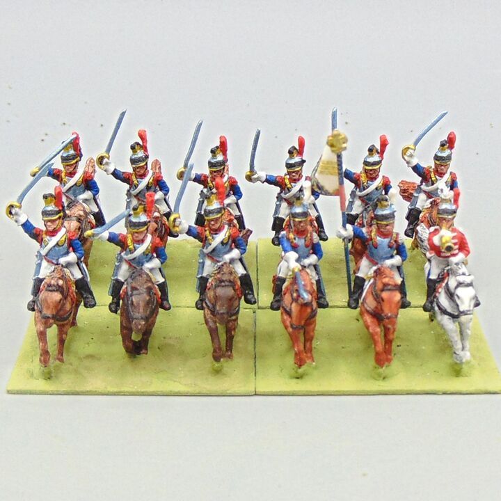 Grade D - Essex Miniatures - Napoleonic - French Cuirassiers Unit Grade D - Essex Miniatures - Napoleonic - French Cuirassiers Unit