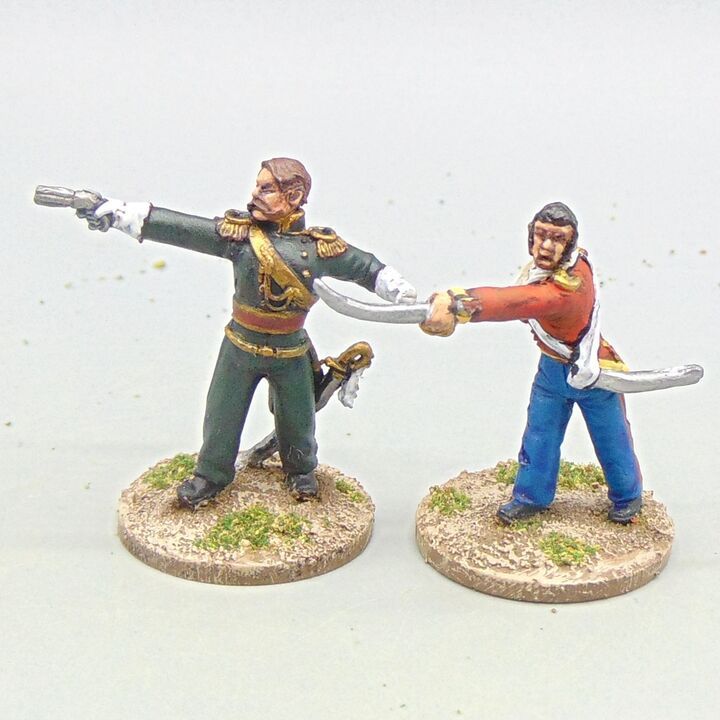 Grade C - Studio Miniatures - Sikh Wars - British Officers 'Defending the Colours' Grade C - Studio Miniatures - Sikh Wars - British Officers 'Defending the Colours'