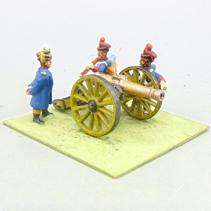 Grade D - Mainly Essex Miniatures - Napoleonic - French Line Foot Artillery Field Gun & Crew