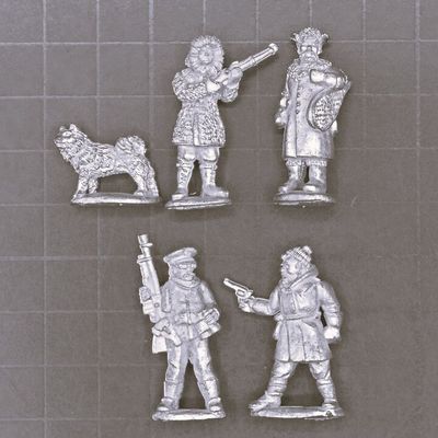 Pulp Figures, Yukon Peril: Northland Adventurers with dog