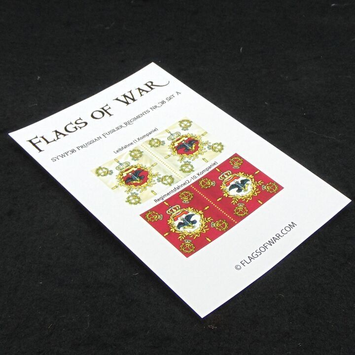 28mm, Flags of War, SYW: Prussian Fusilier Regiment Nr 38 Set A